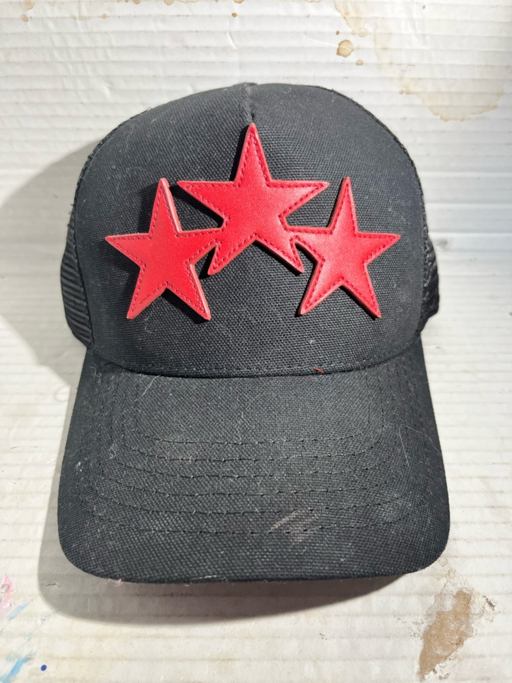 AMIRI Star Black Trucker SnapBack Hat